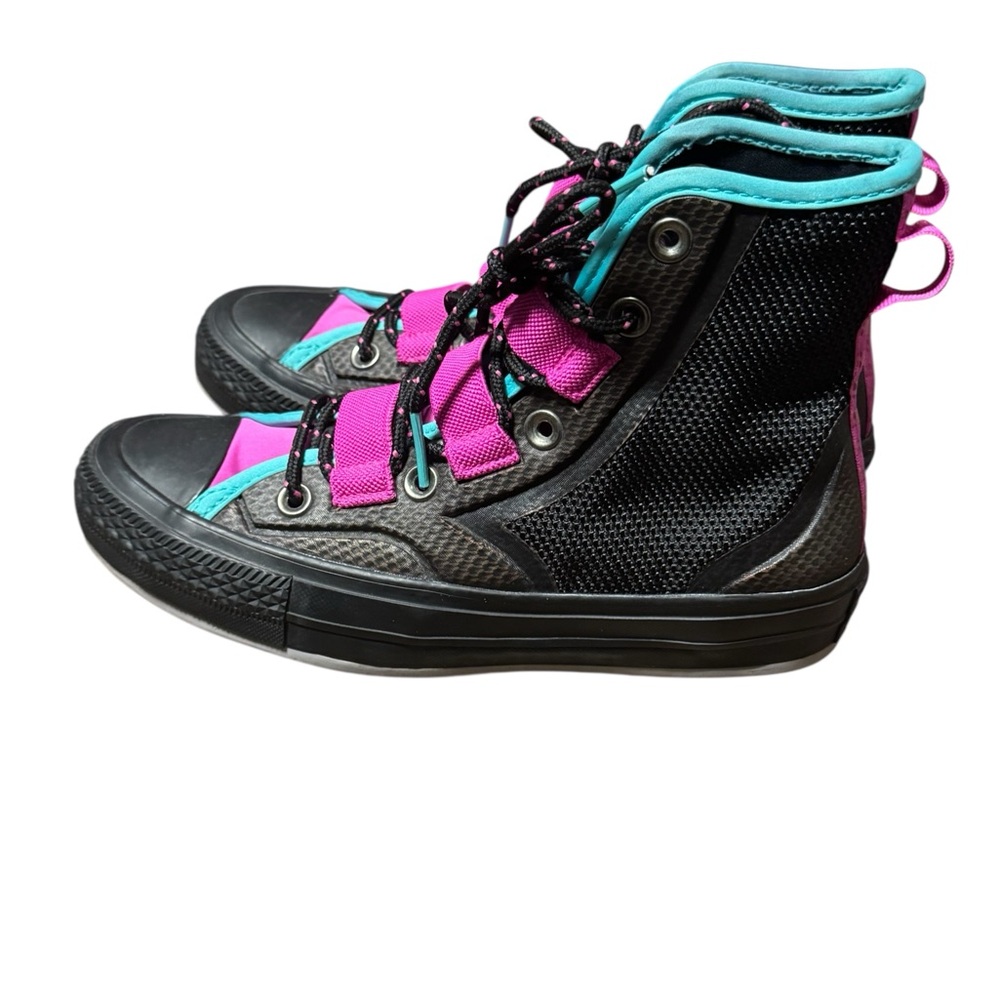 Converse Chuck 70 Tech Sneakers Size 4 Black and Pink High-Top Sneakers